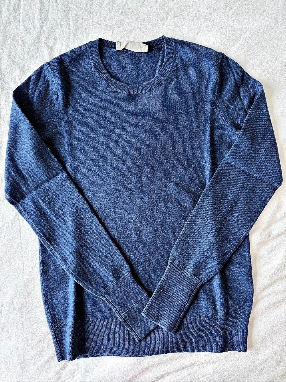 Everlane Cashmere Crewneck Sweater Blue XA
